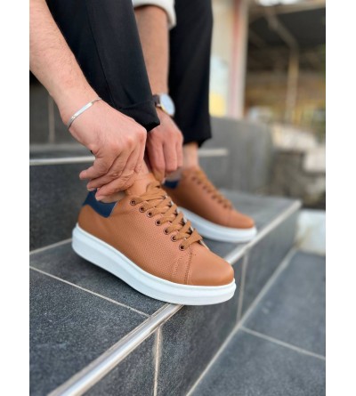 KB-DX3 Kuback Taba Deri Günlük Erkek Ayakkabı