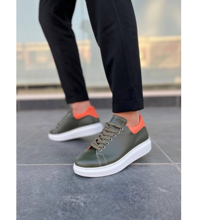 KB-DX3 Kuback Haki Deri Günlük Erkek Ayakkabı