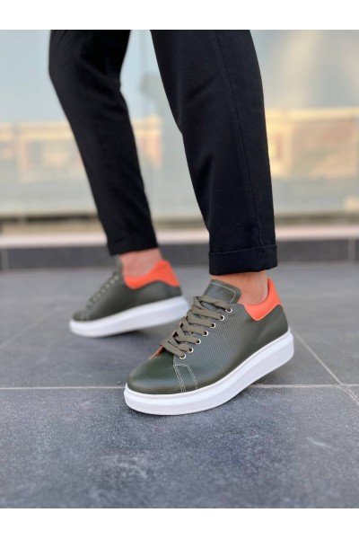 KB-DX3 Kuback Haki Deri Günlük Erkek Ayakkabı