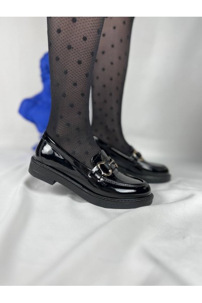 KB-801 Kuback Kömür Rugan Günlük Kadın Babet