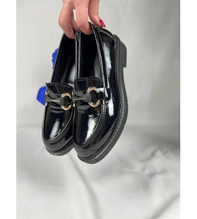 KB-801 Kuback Kömür Rugan Günlük Kadın Babet