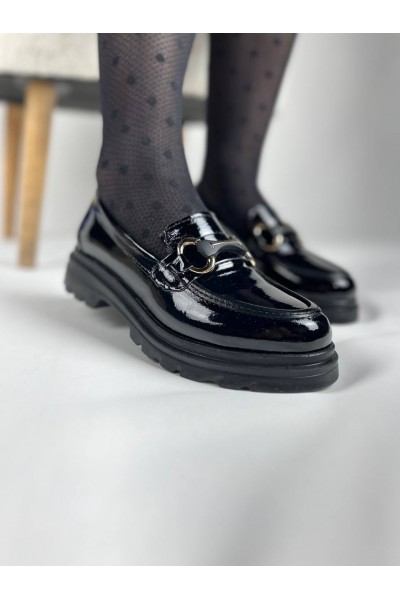 KB-ZN101 Kuback Kömür Rugan Günlük Kadın Babet