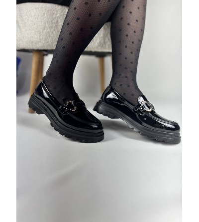 KB-ZN101 Kuback Kömür Rugan Günlük Kadın Babet