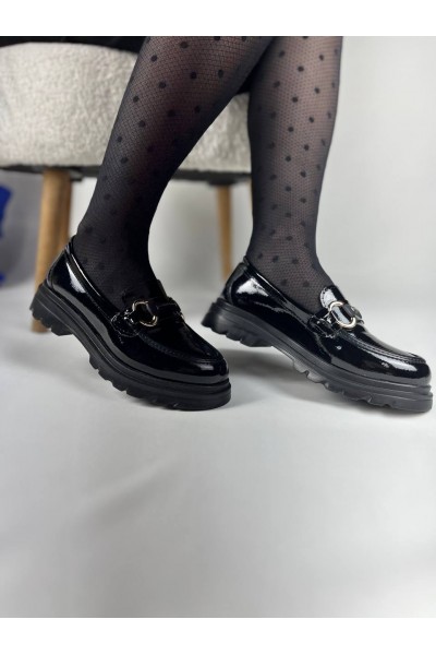 KB-ZN101 Kuback Kömür Rugan Günlük Kadın Babet