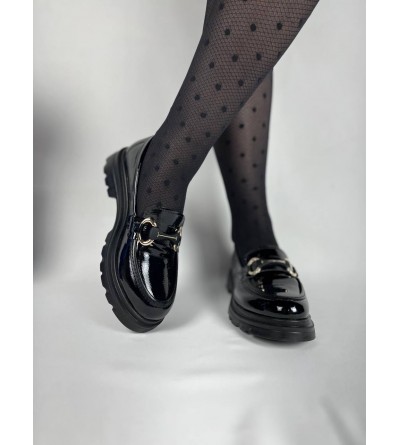 KB-ZN101 Kuback Kömür Rugan Günlük Kadın Babet