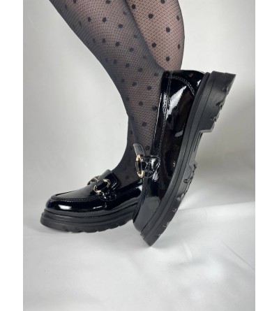 KB-ZN101 Kuback Kömür Rugan Günlük Kadın Babet