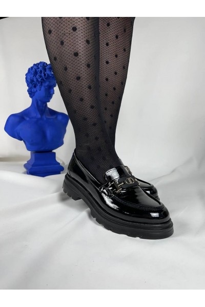 KB-ZN102 Kuback Kömür Rugan Günlük Kadın Babet KB-ZN102 Kuback Kömür Rugan Günlük Kadın Babet