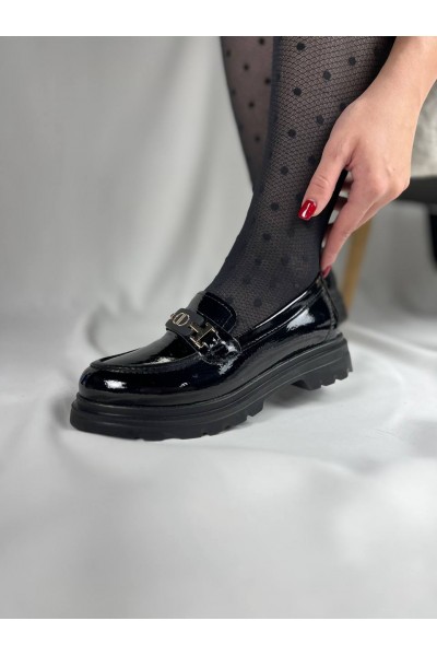 KB-ZN102 Kuback Kömür Rugan Günlük Kadın Babet