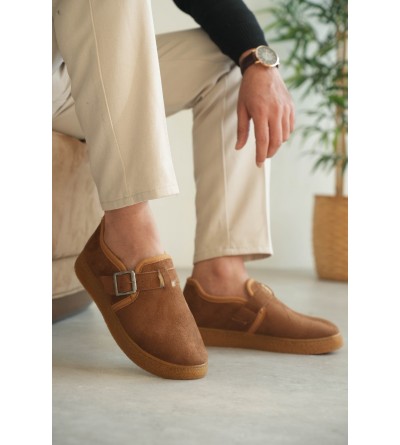 KB-KX1 Kuback Taba Kürklü Günlük Erkek Ayakkabı