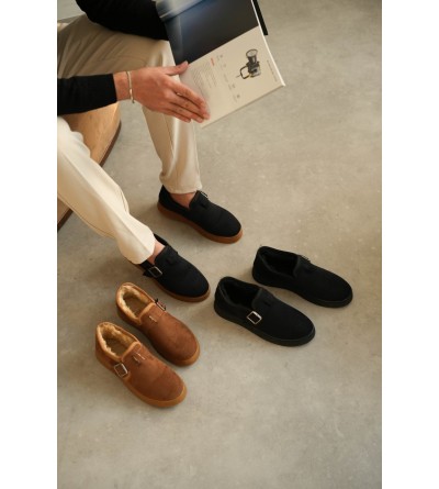 KB-KX1 Kuback Taba Kürklü Günlük Erkek Ayakkabı