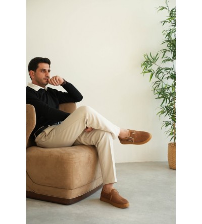 KB-KX1 Kuback Taba Kürklü Günlük Erkek Ayakkabı