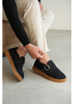 KB-KX1 Kuback Lacivert Kahve Taban Kürklü Günlük Erkek Ayakkabı