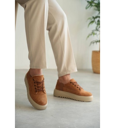 KB-X516 Kuback Taba Süet Günlük Erkek Ayakkabı