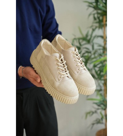 KB-X516 Kuback Bej Süet Günlük Erkek Ayakkabı