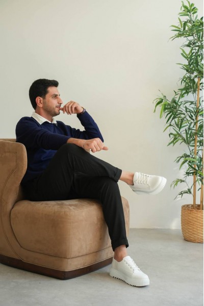 KB-X516 Kuback Beyaz Cilt Günlük Erkek Ayakkabı KB-X516 Kuback Beyaz Cilt Günlük Erkek Ayakkabı