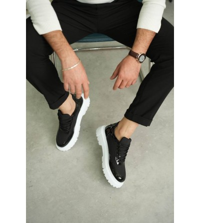 KB-X201 Kuback Siyah Rugan Paraşüt Günlük Erkek Ayakkabı