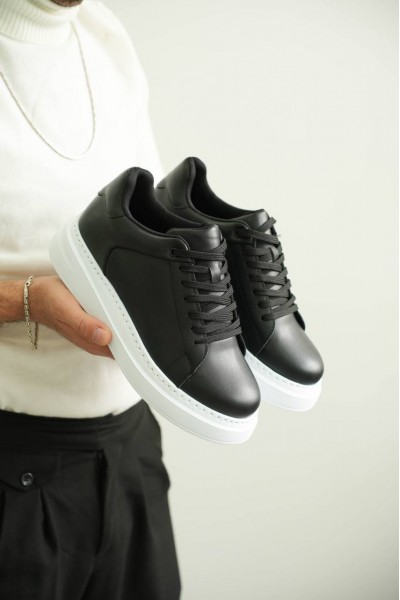 KB-B2 Kuback Siyah Cilt Günlük Erkek Ayakkabı