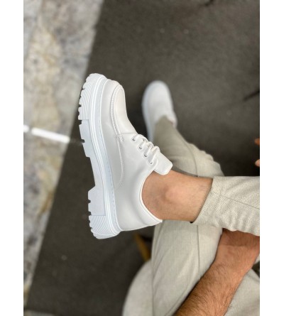 KB-X6 Kuback Beyaz Cilt Günlük Erkek Ayakkabı