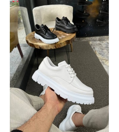 KB-X6 Kuback Beyaz Cilt Günlük Erkek Ayakkabı