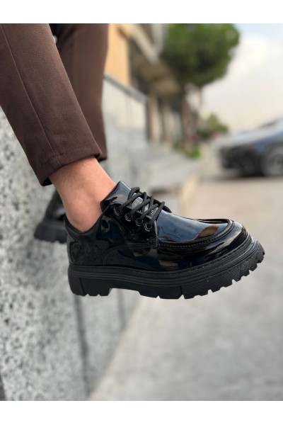 KB-X6 Kuback Kömür Rugan Günlük Erkek Ayakkabı