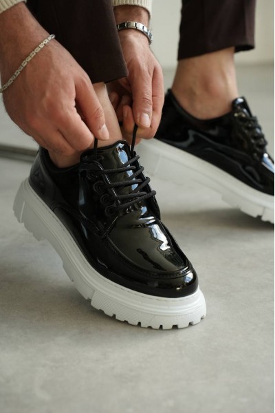 KB-X6 Kuback Siyah Rugan Günlük Erkek Ayakkabı KB-X6 Kuback Siyah Rugan Günlük Erkek Ayakkabı