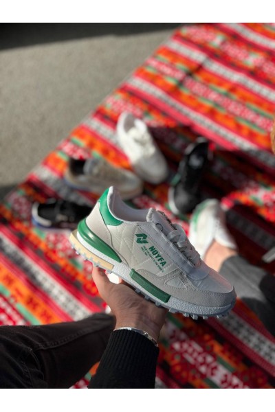 KB-N1 Kuback Beyaz Yeşil Detaylı Günlük Erkek Ayakkabı