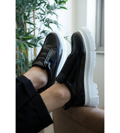 KB-703 Kuback Siyah Rugan Lastikli Günlük Erkek Ayakkabı KB-703 Kuback Siyah Rugan Lastikli Günlük Erkek Ayakkabı