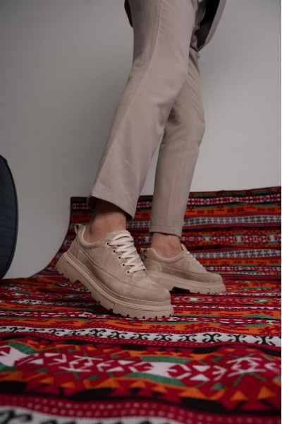 KB-702 Kuback Bej Süet Günlük Erkek Ayakkabı