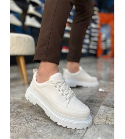 KB-702 Kuback Beyaz Cilt Günlük Erkek Ayakkabı