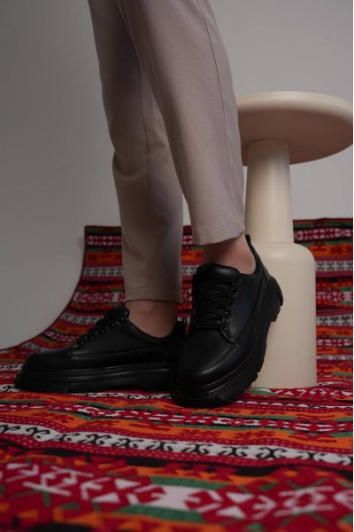 KB-702 Kuback Kömür Cilt Günlük Erkek Ayakkabı