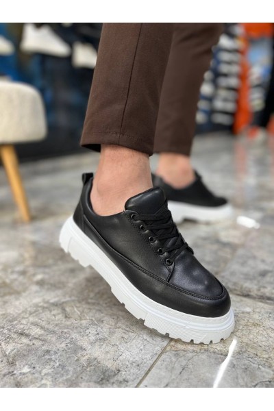 KB-702 Kuback Siyah Cilt Günlük Erkek Ayakkabı