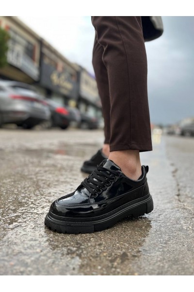 KB-702 Kuback Kömür Rugan Günlük Erkek Ayakkabı