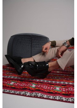 KB-702 Kuback Kömür Rugan Günlük Erkek Ayakkabı