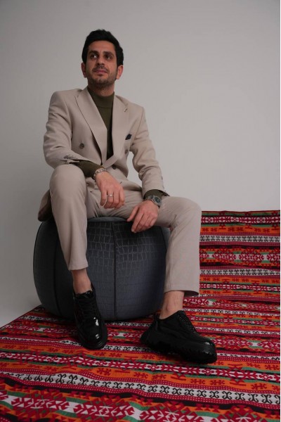 KB-702 Kuback Kömür Rugan Günlük Erkek Ayakkabı