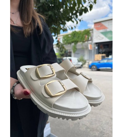 KBTX-1 Kuback Bej Günlük Kadın Terlik