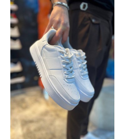 KB-N2 Kuback Beyaz Cilt Günlük Erkek Ayakkabı