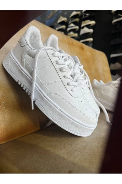 KB-N2 Kuback Beyaz Cilt Günlük Erkek Ayakkabı