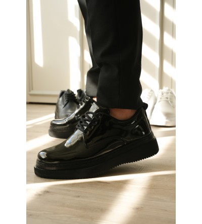 KB-X16 Kuback Kömür Rugan Günlük Erkek Ayakkabı