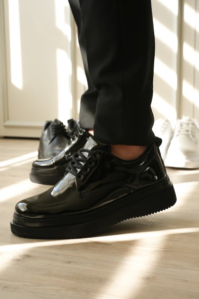 KB-X16 Kuback Kömür Rugan Günlük Erkek Ayakkabı