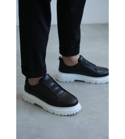 KB-703 Kuback Siyah Lastikli Günlük Erkek Ayakkabı KB-703 Kuback Siyah Lastikli Günlük Erkek Ayakkabı