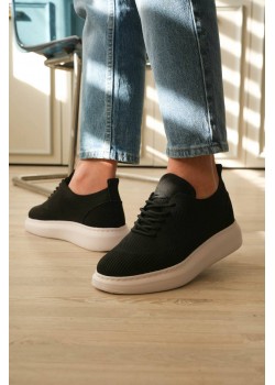 KB-M101 Kuback Siyah Triko Bağcıklı Günlük Erkek Ayakkabı