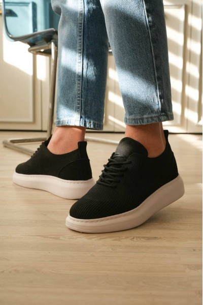 KB-M101 Kuback Siyah Triko Bağcıklı Günlük Erkek Ayakkabı