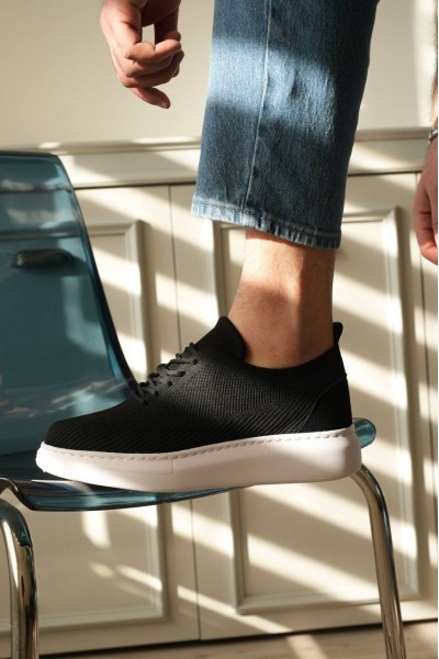 KB-M101 Kuback Siyah Triko Bağcıklı Günlük Erkek Ayakkabı