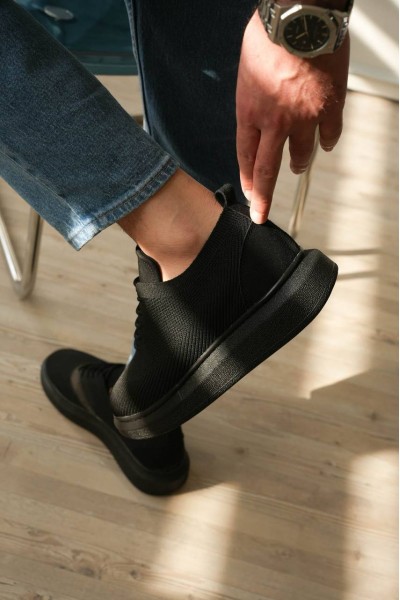 KB-M101 Kuback Kömür Triko Bağcıklı Günlük Erkek Ayakkabı