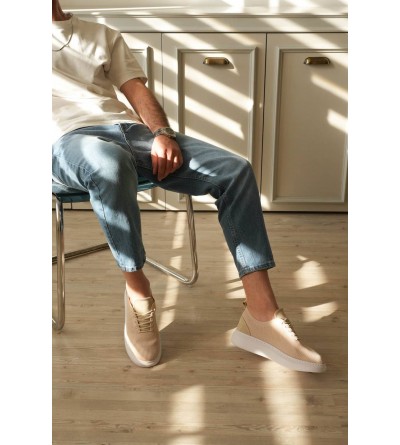 KB-M101 Kuback Bej Triko Bağcıklı Günlük Erkek Ayakkabı KB-M101 Kuback Bej Triko Bağcıklı Günlük Erkek Ayakkabı