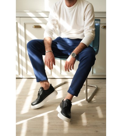 KB-X16 Kuback Siyah Cilt Günlük Erkek Ayakkabı 