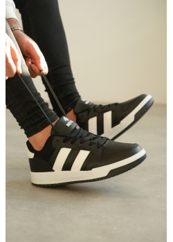 KB-013 Kuback Siyah Beyaz Günlük Erkek Ayakkabı