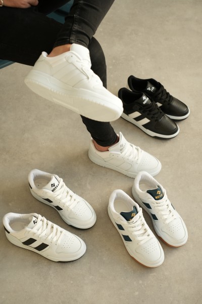 KB-013 Kuback Beyaz Cilt Günlük Erkek Ayakkabı 