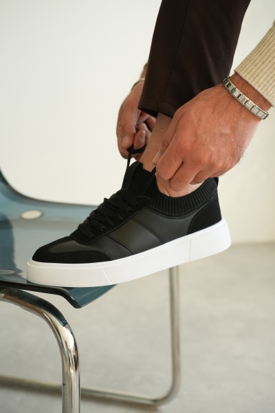 KB-010 Kuback Siyah Cilt Günlük Erkek Ayakkabı 