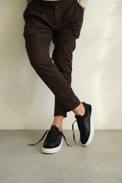 KB-010 Kuback Siyah Cilt Günlük Erkek Ayakkabı 